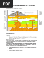 Procesos de Formación de Las Rocas Igneas