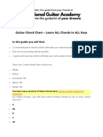 Guitar Chord Chart - Learn ALL Chords in ALL Keys: in This Guide You Will Find