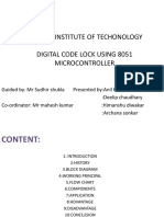 Buddha Institute of Techonology Digital Code Lock Using 8051 Microcontroller