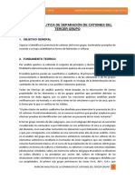 Informe 4 Marcha Analitica de Separacion de Cationes Del Tercer Grupo