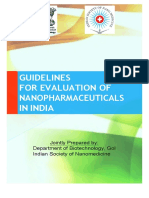 Nanopharmaceuticals-iEvaluation Guidelines Draft