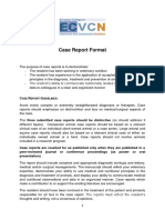 Case Report Format