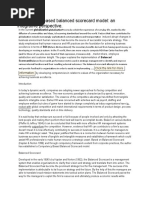 Competency Based Balanced Scorecard Model