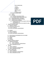 Partidas para Los Planos de Cimentacion