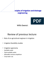 Module 3 - Principles of Irrigation and Draiange Engineering