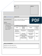 Training CV Format 2018