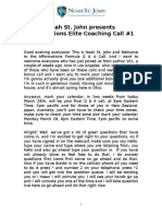 Noah ST John Afformations Elite Coaching Call 1