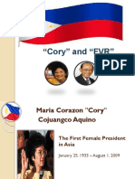 Corazon Aquino and Fidel Ramos