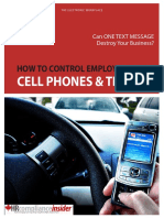 How To Control Employee Use Of: Cell Phones & Texting