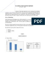 Client Satisfaction Survey Report