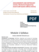 Mechanical Measurement and Metrology