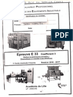 Épreuve E33 Corrective