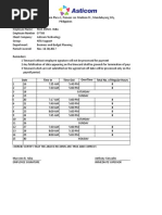 Date Time in Time Out Overtime Total No. of Regular Hours 8 8