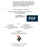 A Study On Business Planning and Marketing Strategy of SME PDF