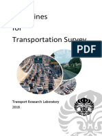 Traffic Survey Manual Guideline - Genap 2019