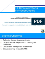 Module 4. Decontamination & Environmental Cleaning