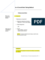 Cornell Note Taking CNS