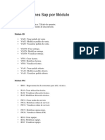 Transacciones Sap Por Módulo