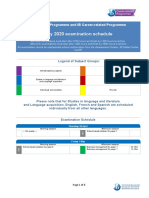 IBDP May 2020 Exam Schedule