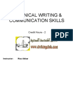 Technical Writing & Communication Skills