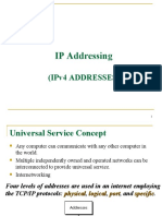 IP Addressing: (Ipv4 Addresses)