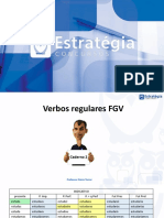 Verbos Regulares FGV - Estratégia Concursos