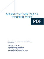 Marketing Mix Plaza Distribución