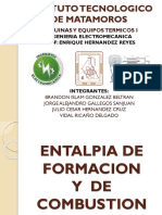 Entalpia de Combustion y Formacion