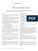 D1828-01 (2013) Standard Practice For Atmospheric Exposure of Adhesive-Bonded Joints and Structures