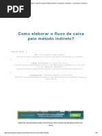 Como Elaborar o Fluxo de Caixa Pelo Método Indireto - Cavalcante Consultores - Treinamento e Consultoria