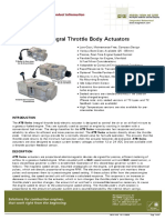 ATB Series - Integral Throttle Body Actuators: Product Information