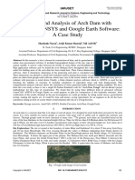 Design and Analysis of Arch Dam With Autocad, Ansys and Google Earth Software: A Case Study