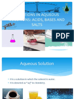 Reactions in Aqueous Solutions