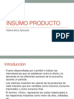 Clase 04. Insumo Producto