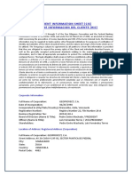 Client InformationsSheet Geoproyect