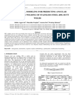 Mathematical Modeling For Predicting Angular Distortion in Tig Welding of Stainless Steel 409L Butt Welds