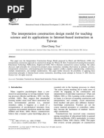 The Interpretation Construction Design Model For Teaching Science and Its Applications To Internet-Based Instruction in Taiwan