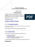 Arreglos Unidimensionales PD