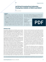 Pharmacophore-Based Virtual Screening From Indonesian Herbal Database To Finding New Inhibitor of HDAC4 and HDAC7