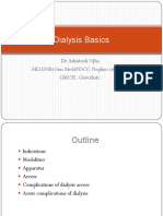 Dialysis Basics: DR - Ashutosh Ojha MD, DNB (Gen Med) PDCC-Nephro (Student) GMCH..Guwahati