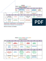 Calendario Exámenes 2°