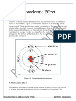 Photoelectric Effect: Figure 1: Constituents of The Atom A. Photoelectric Effect