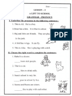 CBSE Class 1 English Assignments (8) - Grammer Pronoun