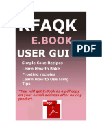 User Guide For Cake Decoration