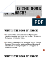 What Is The Book of Sirach