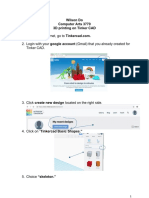 3d Printing On Tinker Cad