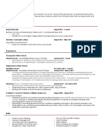 Teacher Resume Weebly