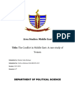 Area Studies: Middle East Title: The Conflict in Middle East: A Case Study of