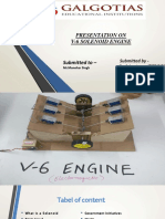 Presentation On V-6 Solenoid Engine: Submitted by