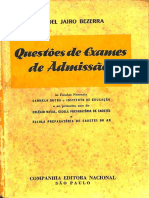 QUESTÕES DE EXAMES DE ADMISSÃO - 2 Ed., 1956 PDF